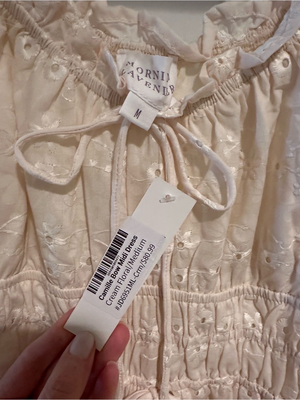 Morning Lavender Camille Bow Midi Dress - Picture 2 of 3